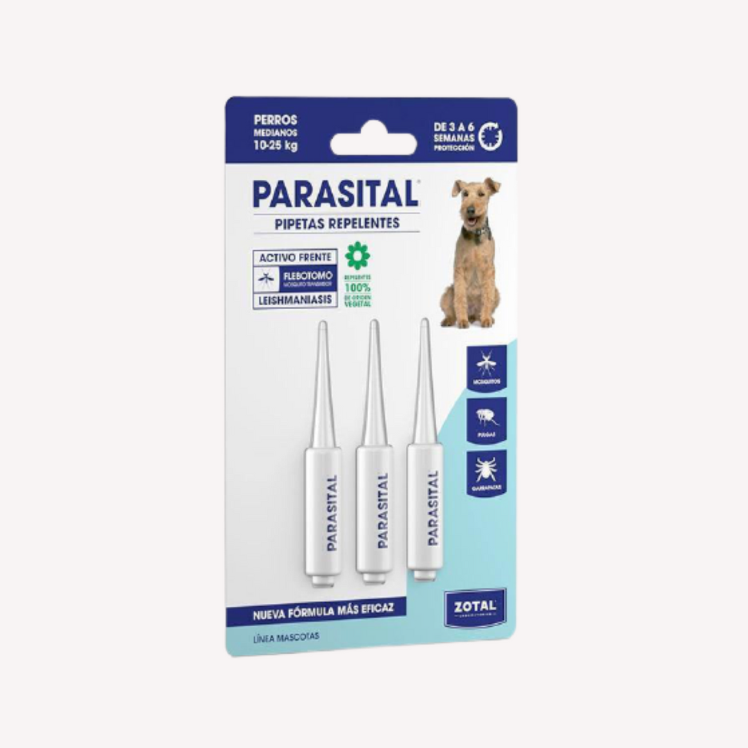 Pipeta Antiparasitario Perros Mediano Parasital De Zotal