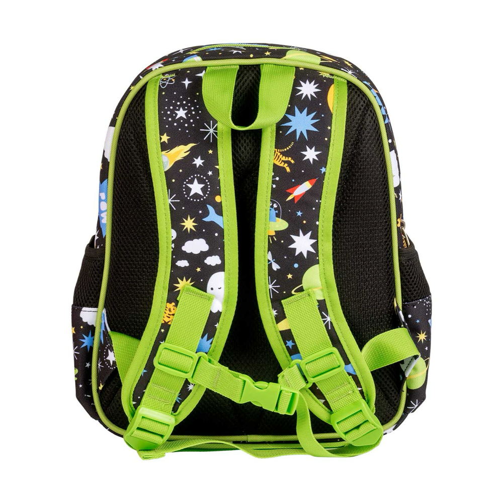 Mochila Grande Galaxy Lovely Niños A Little Lovely Company Negro Verde