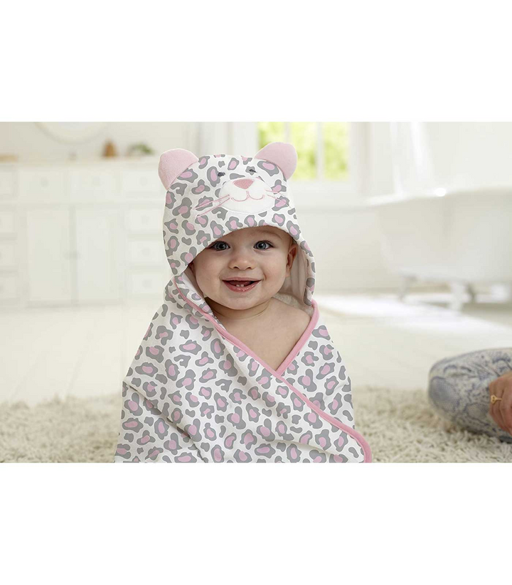 Bata para Bebés - Gatito Gris y Rosa