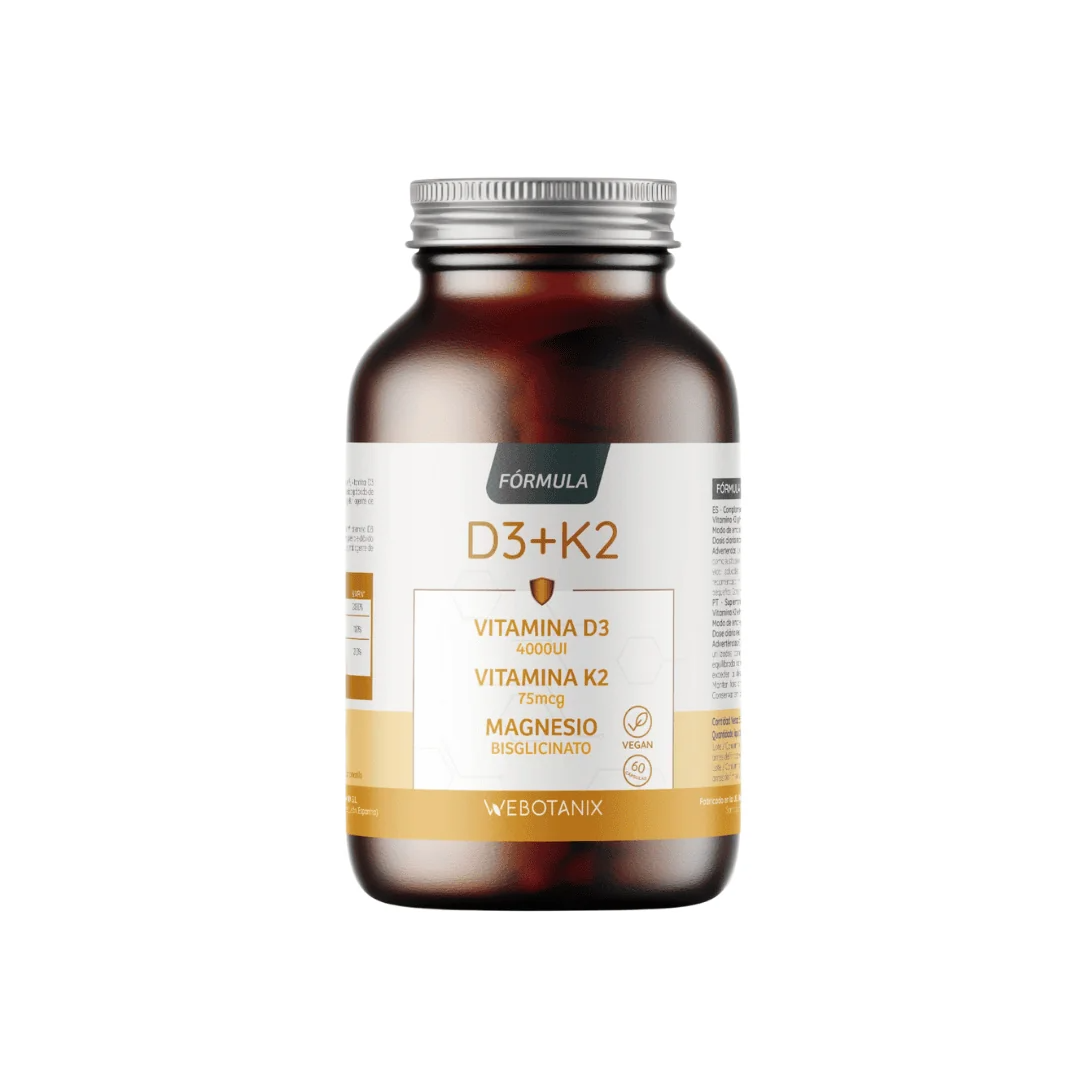 Vitamina D3 + K2 con Magnesio – Fórmula Completa