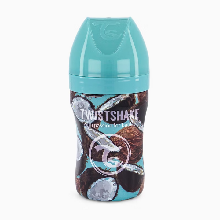 Biberón Acero Anticólico 330ml Estampado Coco Twistshake