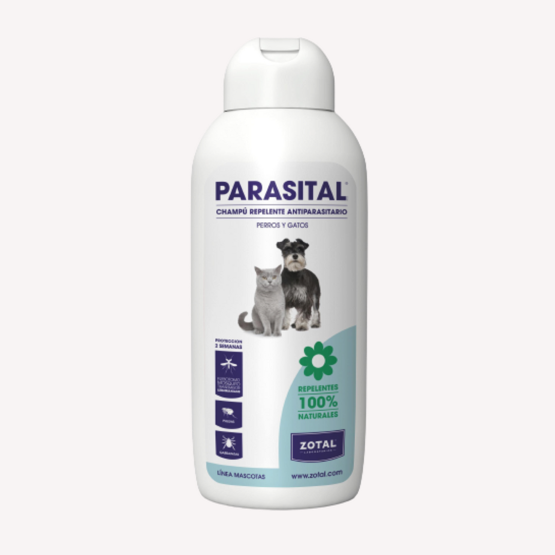 Champu Antiparasitos Perros y Gatos 400ml Parasital De Zotal