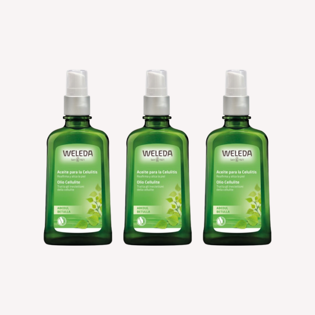 Pack 3 Abedul Aceite Anticelulítico 100ml Weleda