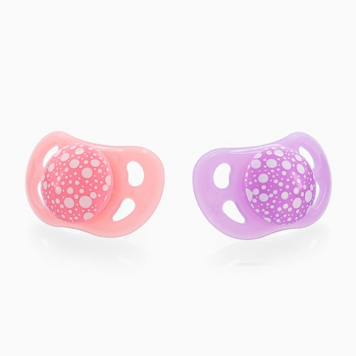 Pack 2 Chupetes Pastel Rosa Morado 6+M Twistshake