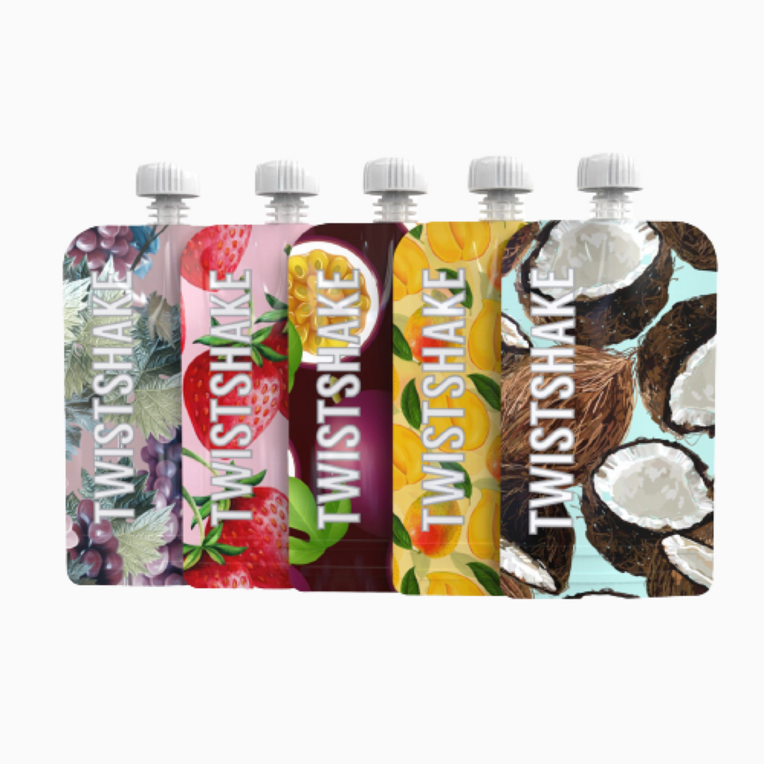Pack 5 Bolsitas Reutilizables Squeeze Bag 220ml Twistshake