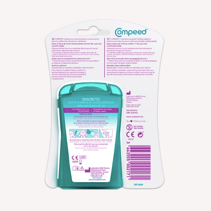 Compeed Calenturas Total Care Parche Hidrocoloide 15 Unidades