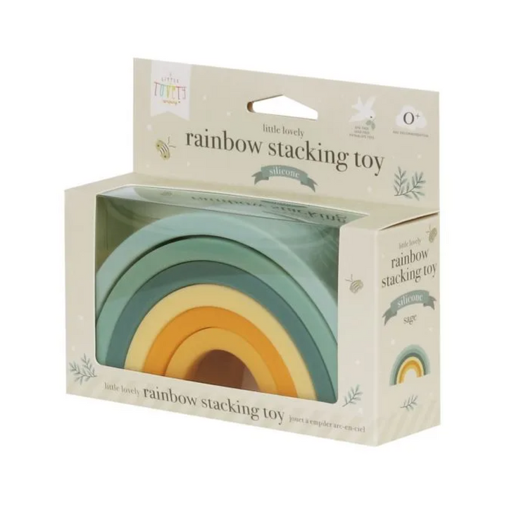 Arcoiris Colores Verde Amarillo Juguete Para Apilar Little Lovely