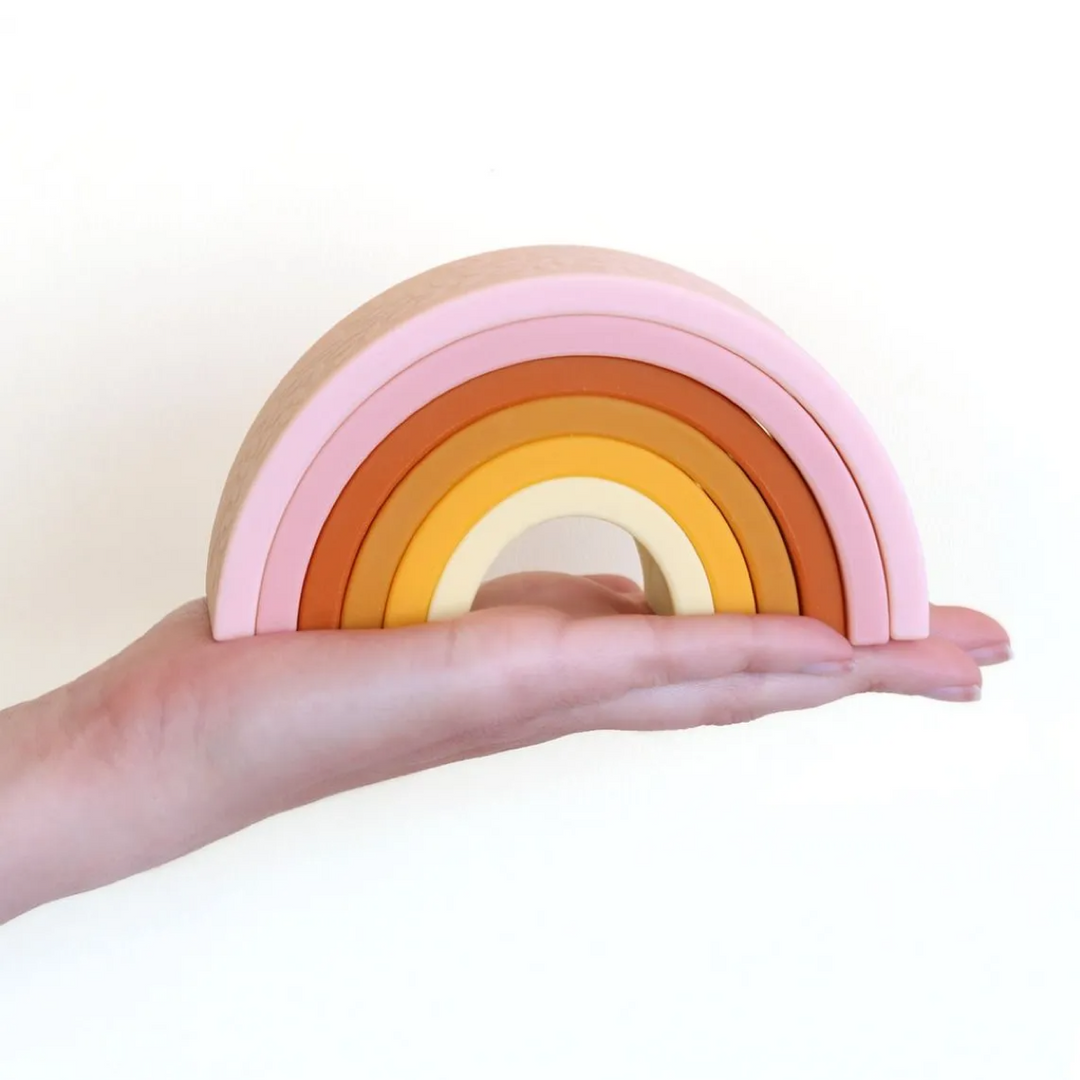 Arcoiris Colores Solares Juguete Para Apilar Little Lovely