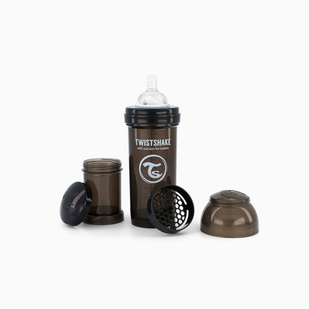 Biberon Anti-Colicos 260ml Negro Twistshake